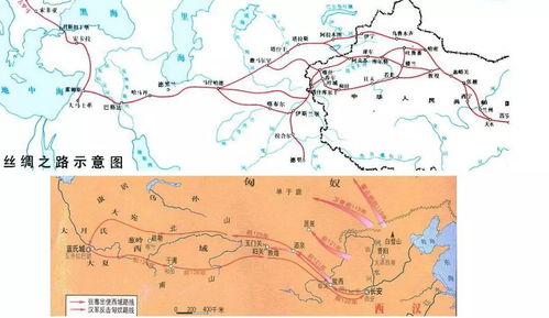 丝绸之路主要线路简图描述,古丝绸之路的路线  第2张