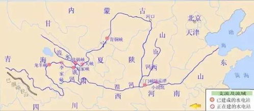 黄河流经地图路线全图,长江黄河地图  第1张